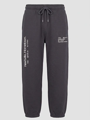 Buzo Letras Jogger Mujer Gris