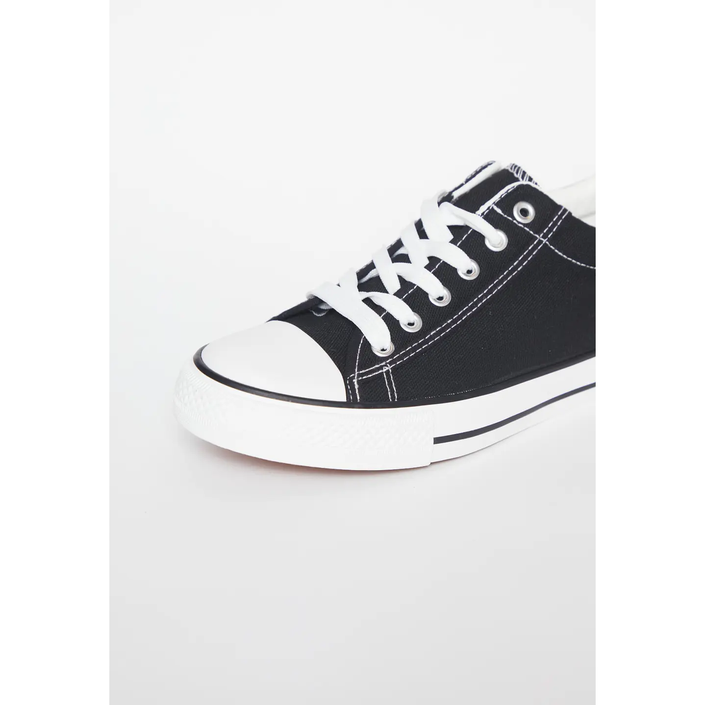 Zapatilla Lona Hombre Negro 3