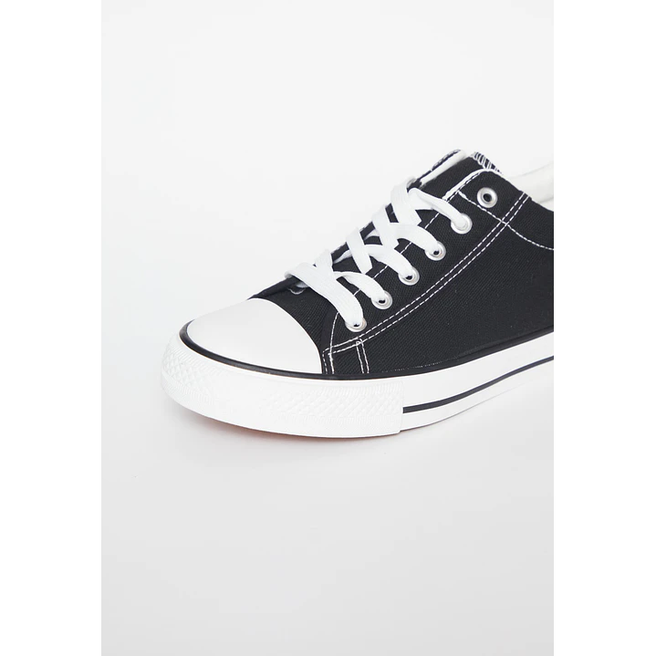 Zapatilla Lona Hombre Negro 3