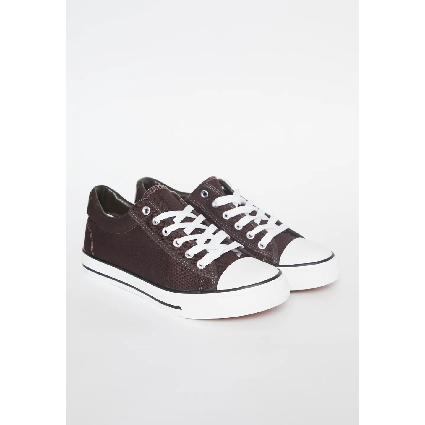 Zapatilla Lona Hombre Café 1