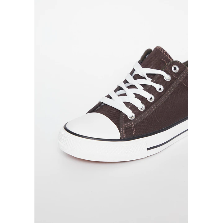 Zapatilla Lona Hombre Café 3