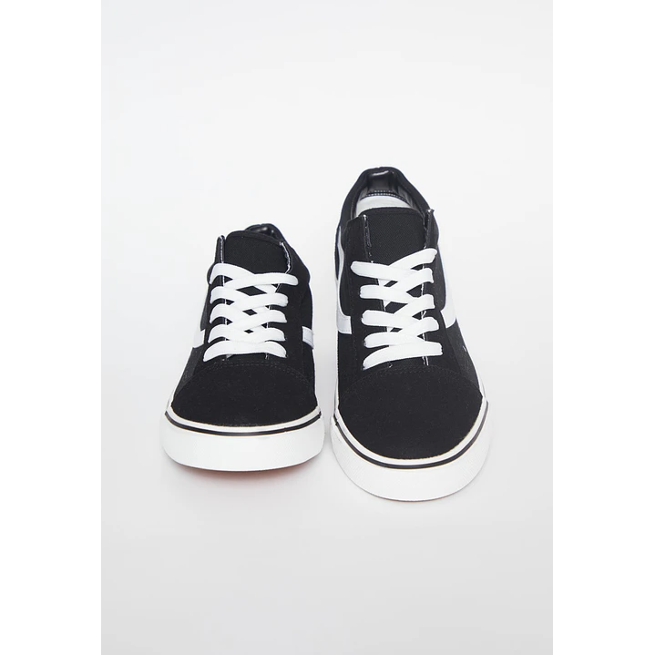 Zapatilla Lona Hombre Negro 2