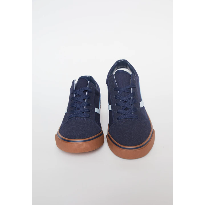 Zapatilla Lona Hombre Azul 2