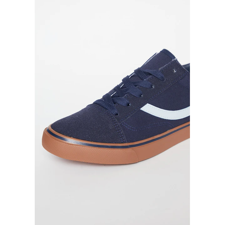 Zapatilla Lona Hombre Azul 3