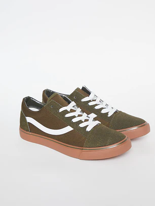 Zapatilla Lona Hombre Verde