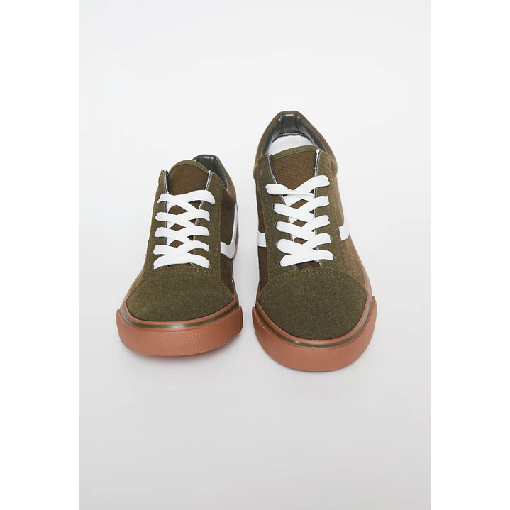 Zapatilla Lona Hombre Verde 2