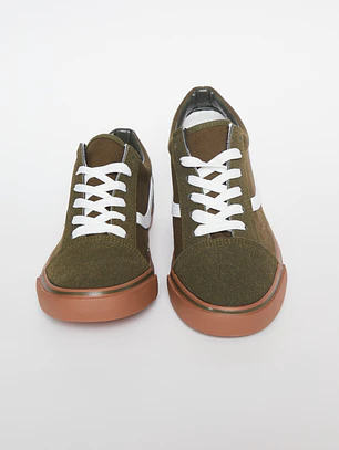 Zapatilla Lona Hombre Verde