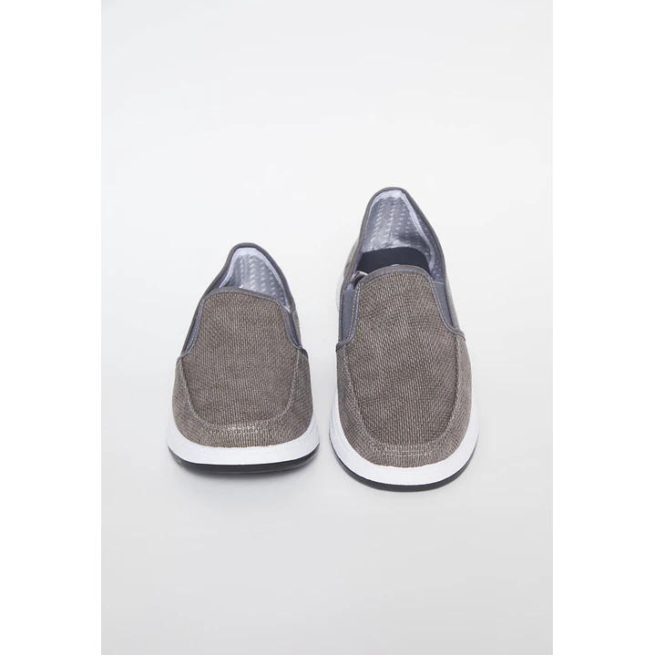 Zapatilla Lona Hombre Beige 2