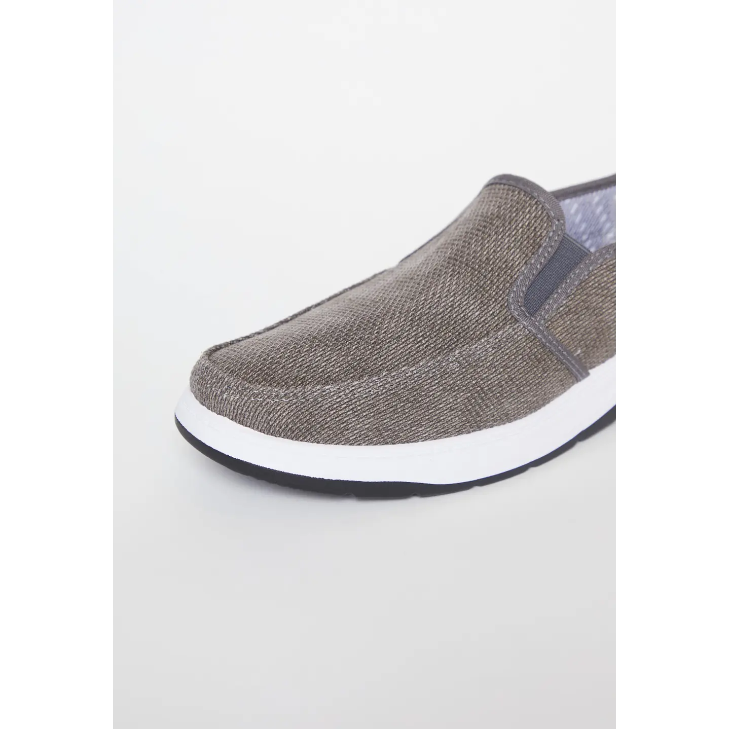Zapatilla Lona Hombre Beige 3