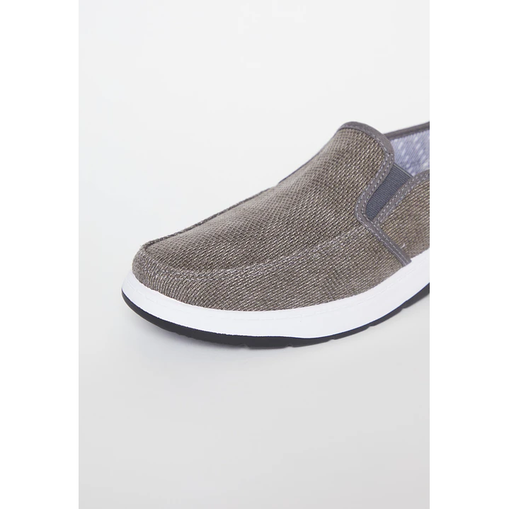 Zapatilla Lona Hombre Beige 3