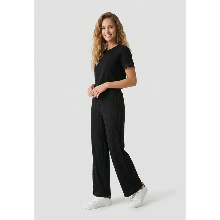 Pantalón Bambu Mujer Negro 4