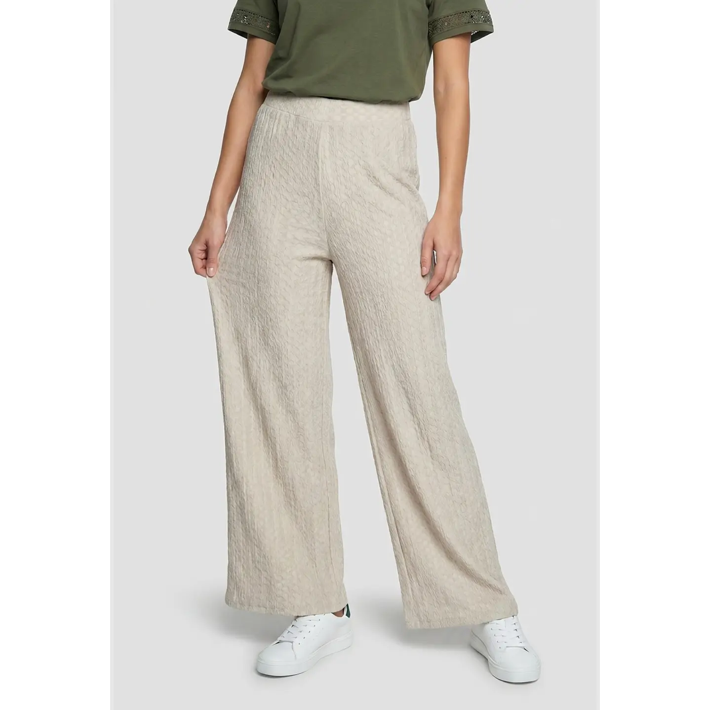 Pantalón Bambu Mujer Beige 1