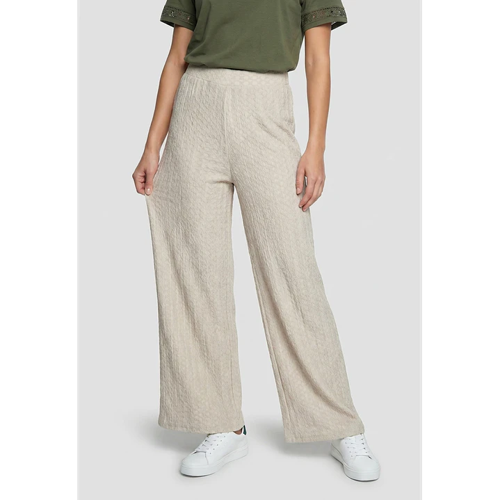Pantalón Bambu Mujer Beige 1
