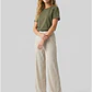 Pantalón Bambu Mujer Beige - Miniatura 3
