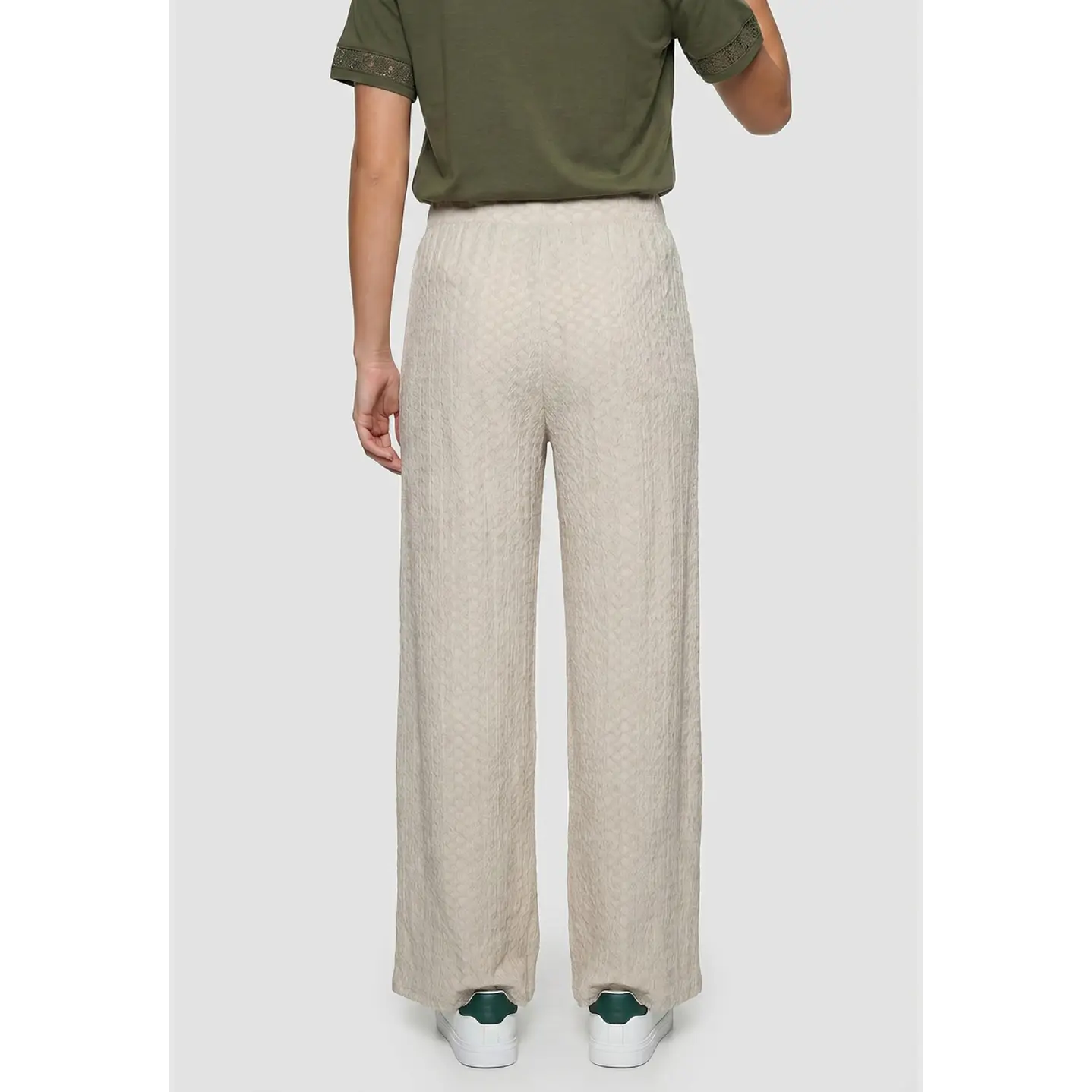 Pantalón Bambu Mujer Beige 2