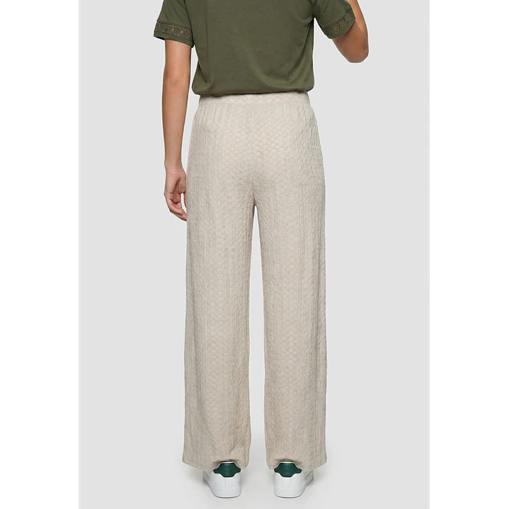 Pantalón Bambu Mujer Beige 2