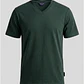 Polera Básica Cuello V Hombre Verde - Miniatura 5