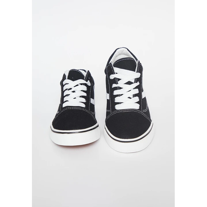 Zapatilla Lona Mujer Negro 2