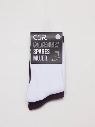 Calcetín Sport Tripack Largo Mujer 