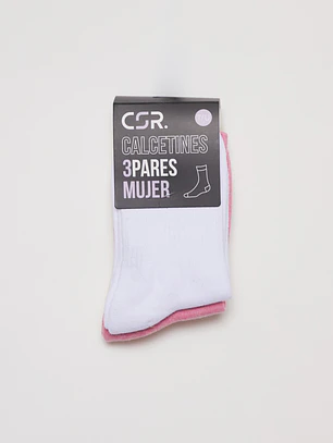 Calcetín Sport Tripack Largo Mujer 