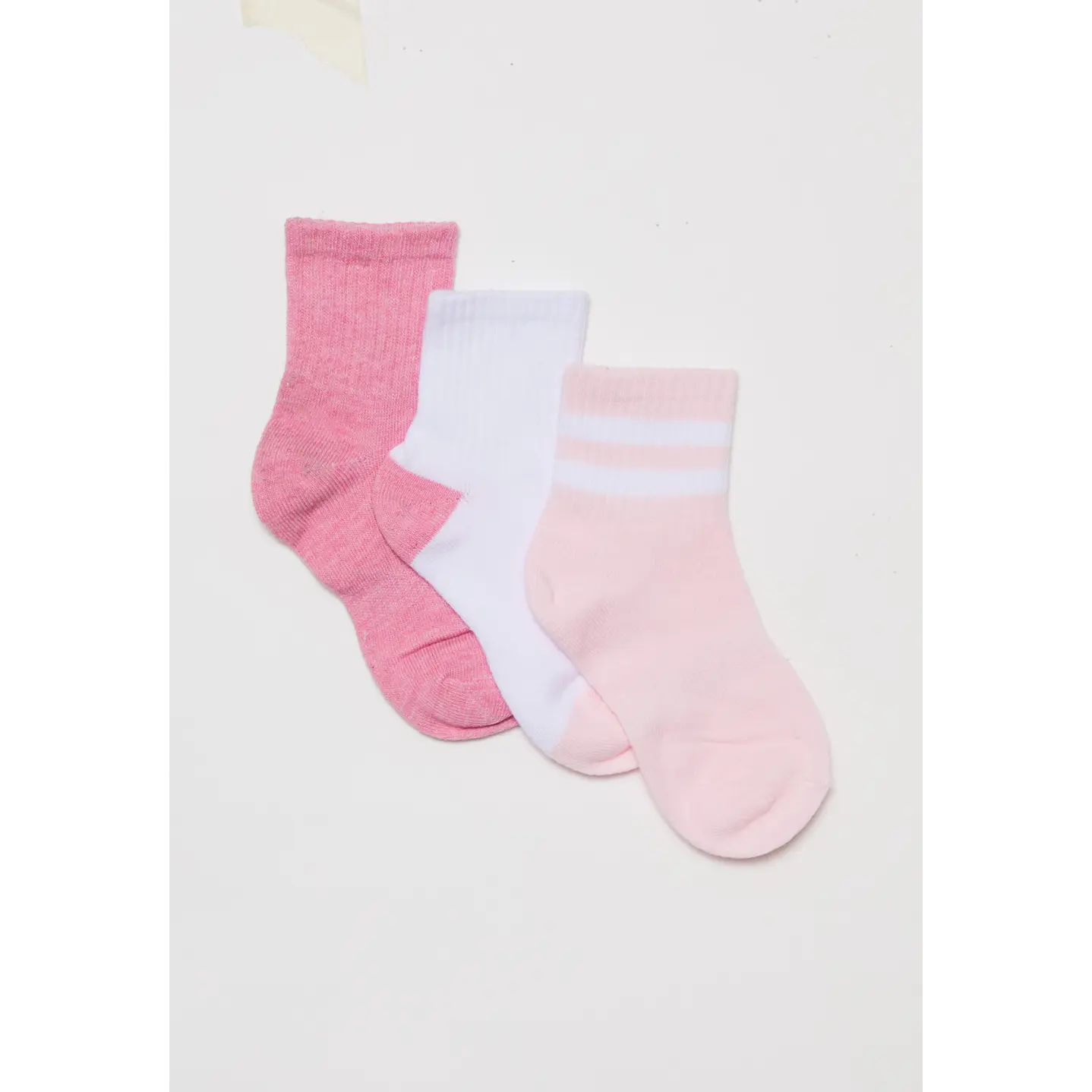 Calcetín Sport Tripack Niña Rosado 1