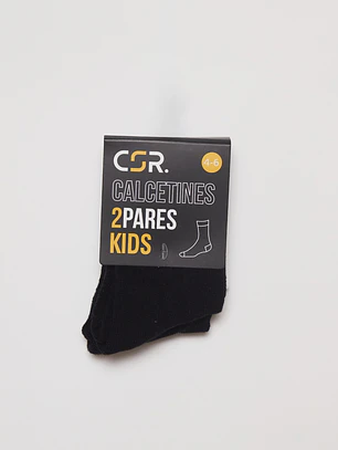 Calcetín Corto Bipack Niño Negro