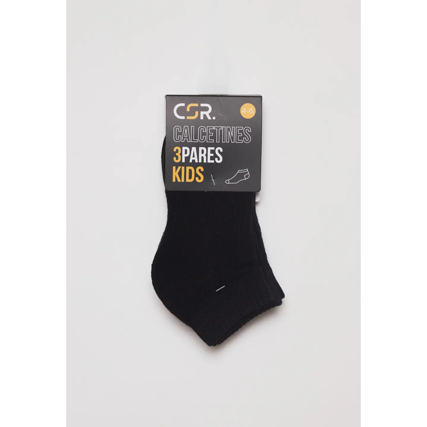 Calcetín Sport Tripack Niño Negro 2