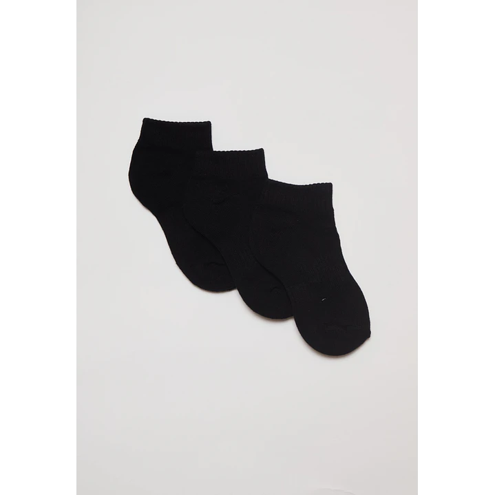 Calcetín Sport Tripack Niño Negro 1