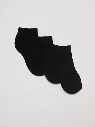 Calcetín Sport Tripack Niño Negro