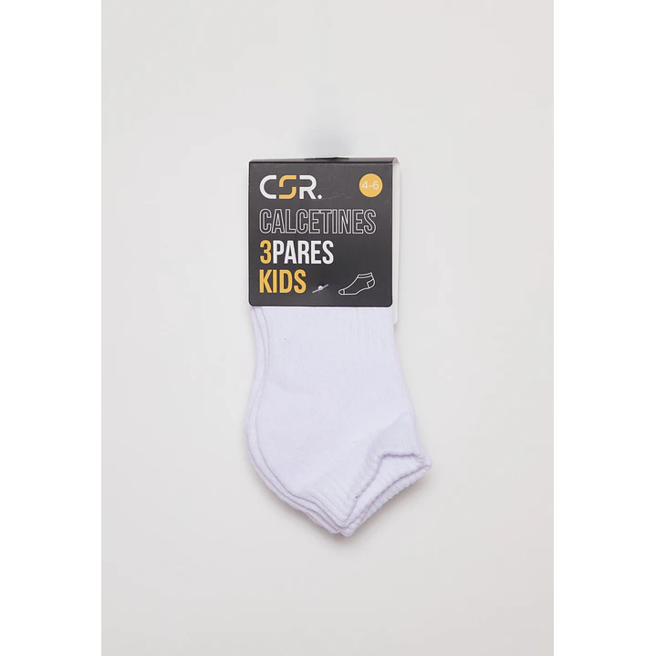 Calcetín Sport Tripack Niño Blanco 2