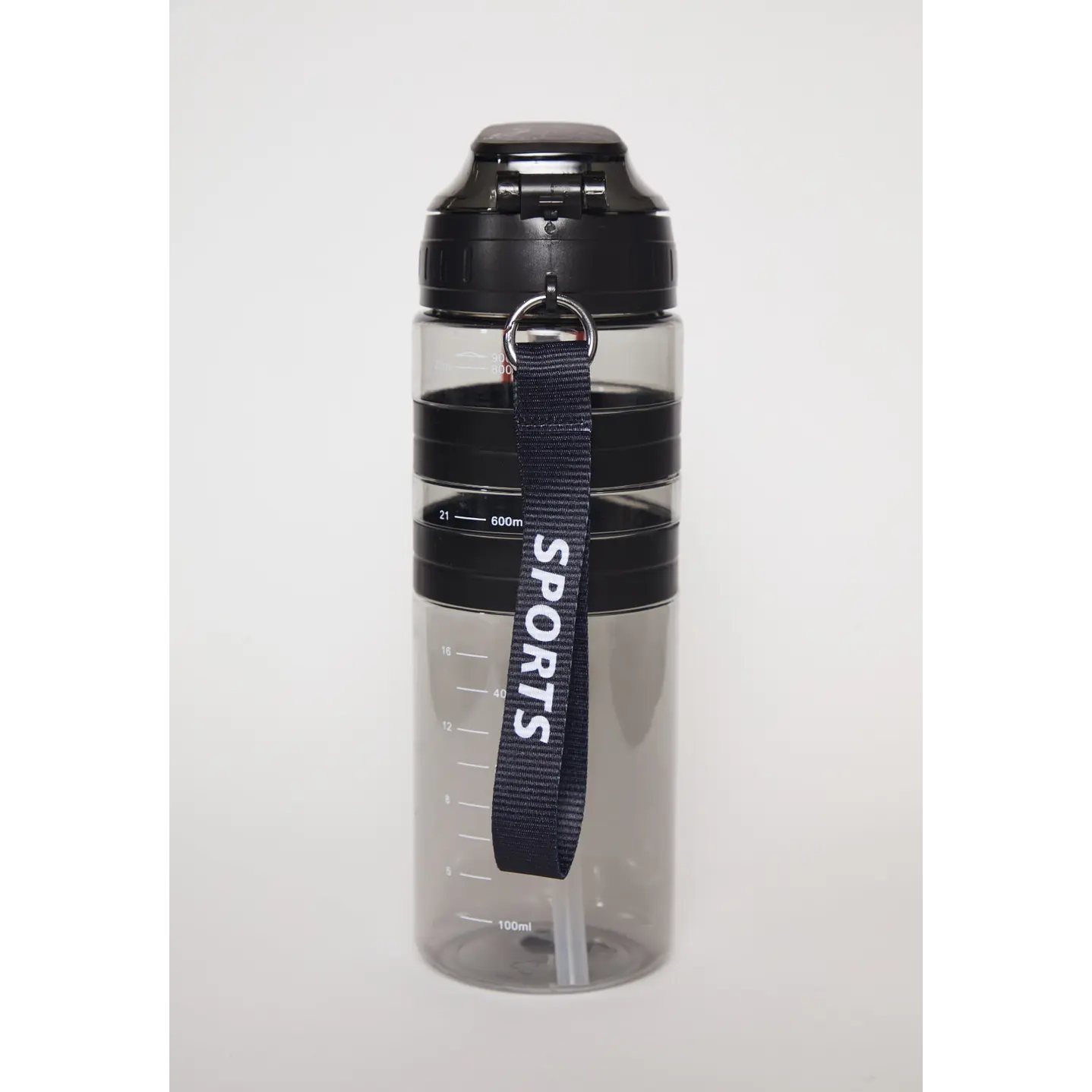 Botella 900 Ml Banda Doble Negro 2