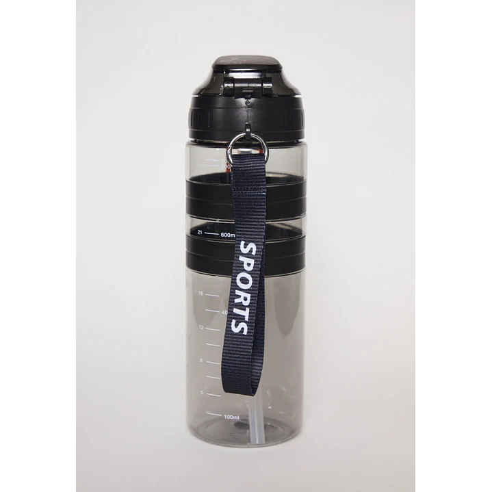 Botella 900 Ml Banda Doble Negro 2