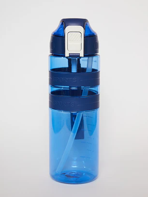Botella 900 Ml Banda Doble Azul