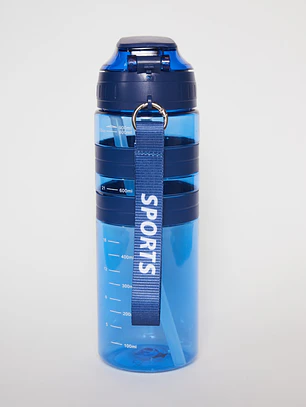 Botella 900 Ml Banda Doble Azul