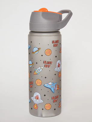 Botella 750 Ml Empavonada Gris