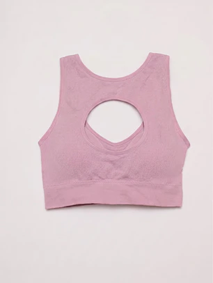 Sosten Deportivo Seamless Mujer Rosado