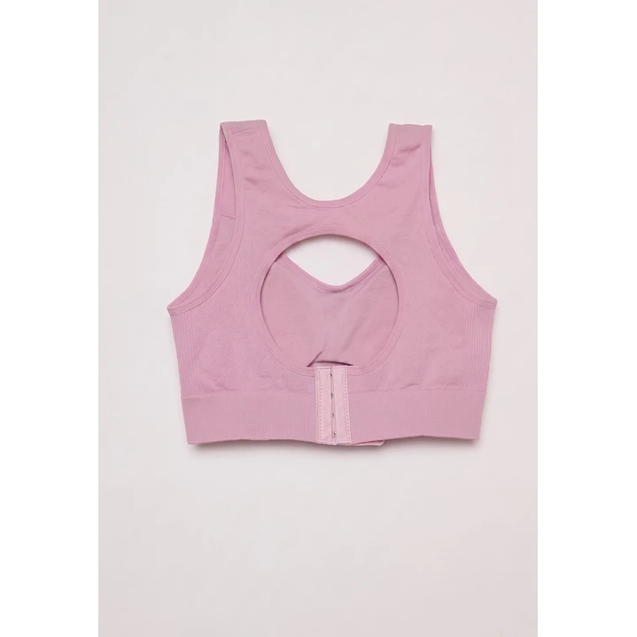 Sosten Deportivo Seamless Mujer Rosado 2
