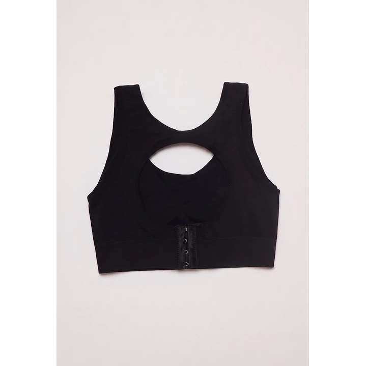 Sosten Deportivo Seamless Mujer Negro 2