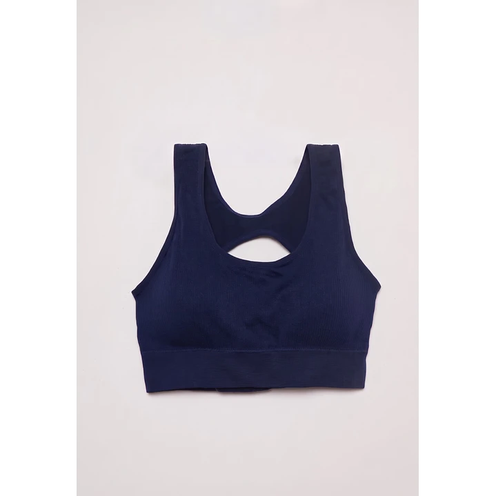 Sosten Deportivo Seamless Mujer Azul 1