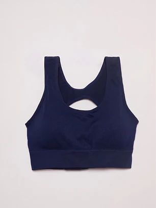Sosten Deportivo Seamless Mujer Azul