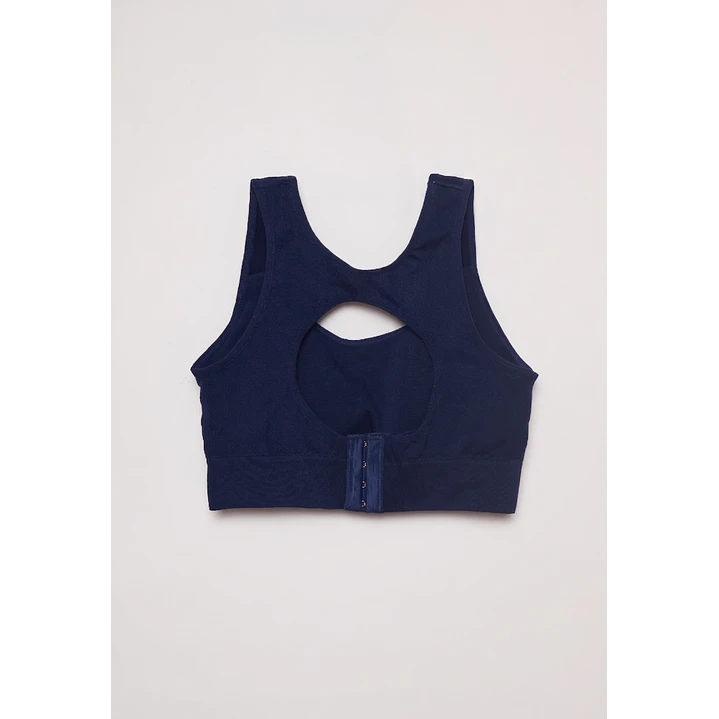 Sosten Deportivo Seamless Mujer Azul 2