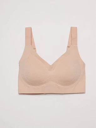 Sosten Corte Laser Mujer Beige