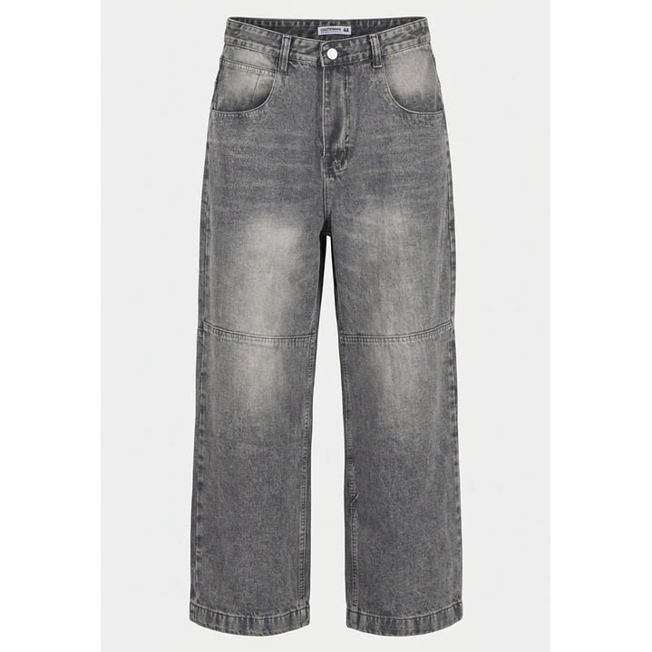 Jeans Super Baggy Hombre Gris 1