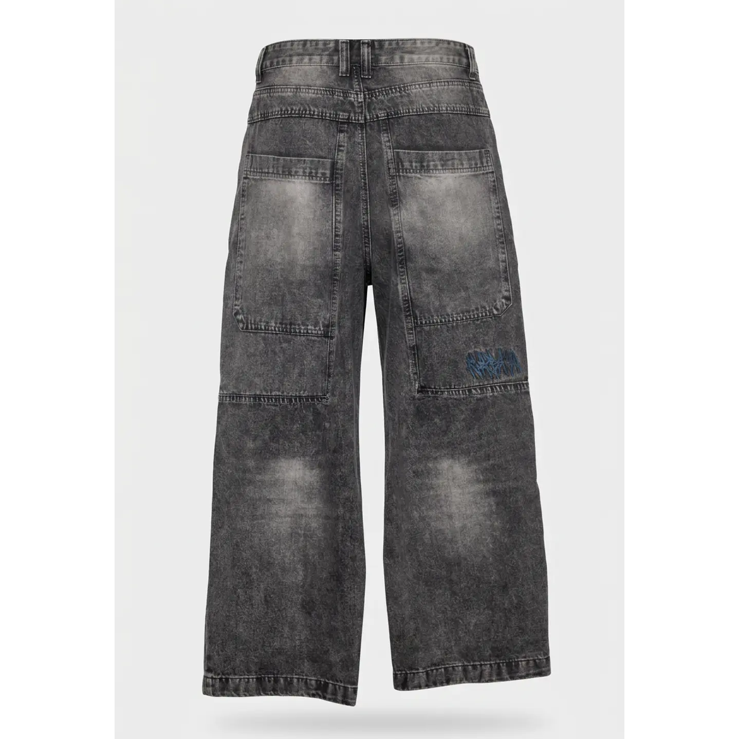 Jeans Super Baggy Hombre Gris 2