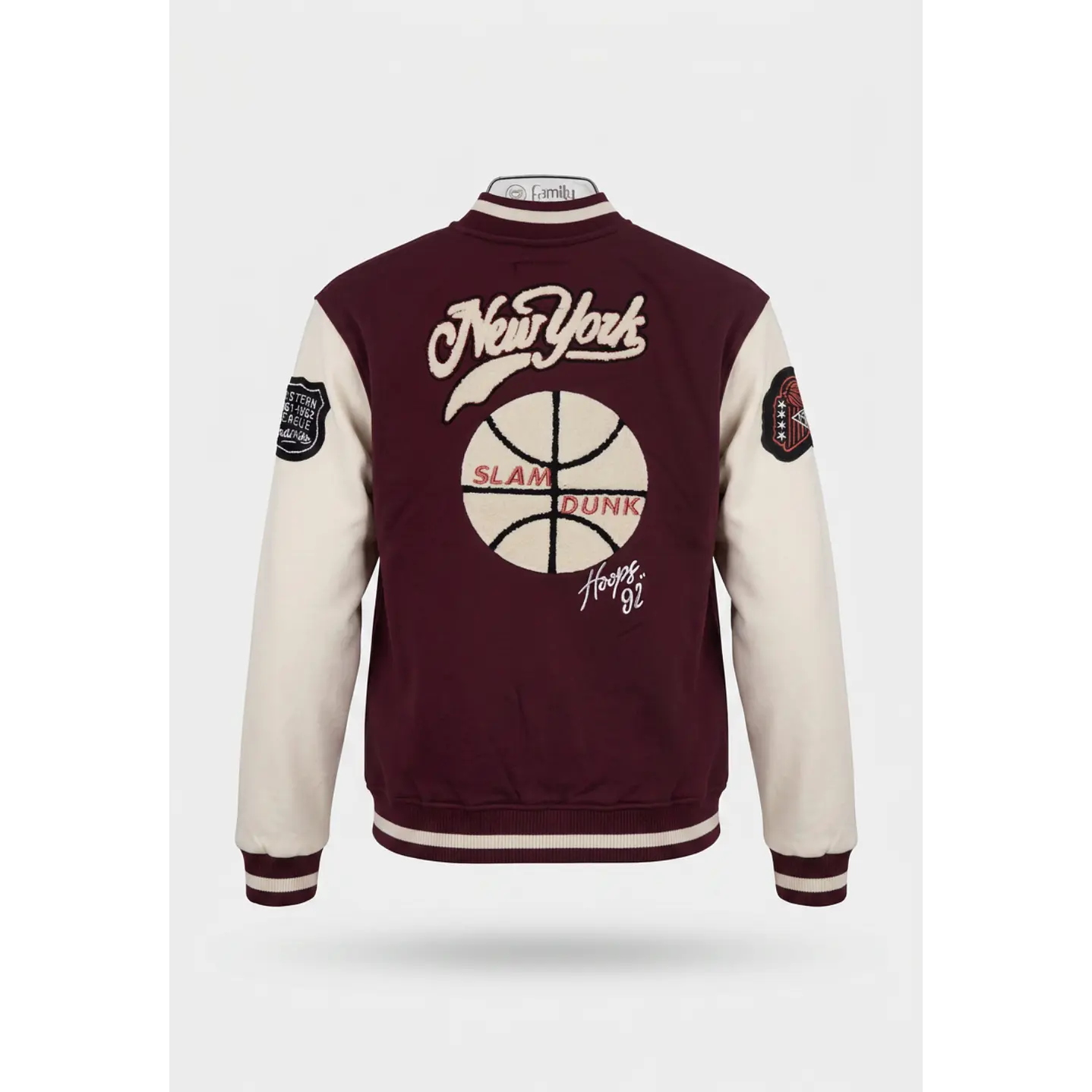 Chaqueta Nyc Bomber Niño Burdeo 2