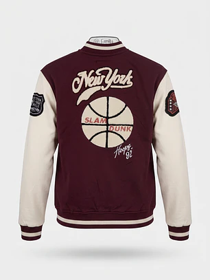 Chaqueta Nyc Bomber Niño Burdeo