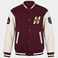 Chaqueta Nyc Bomber Niño Burdeo - Miniatura 1