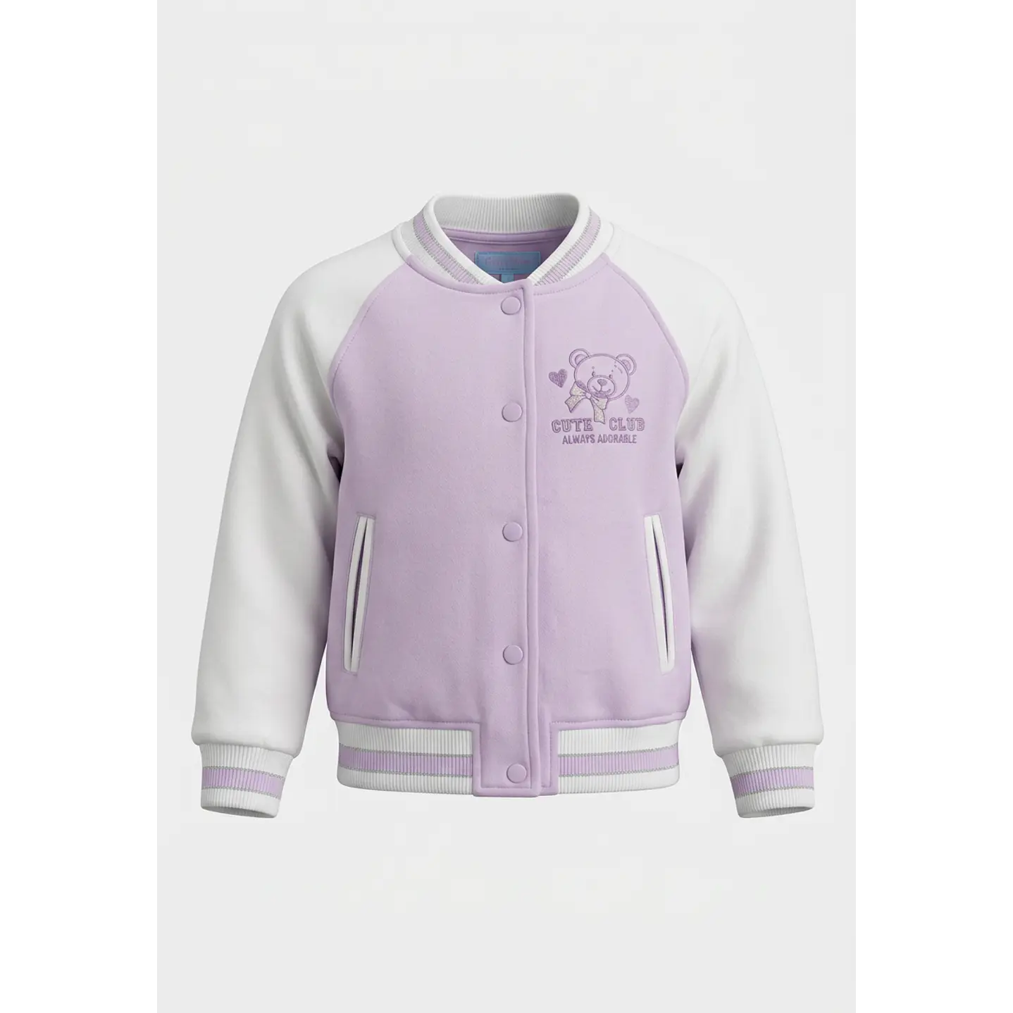 Chaqueta Oso Bomber Niña Lila 1