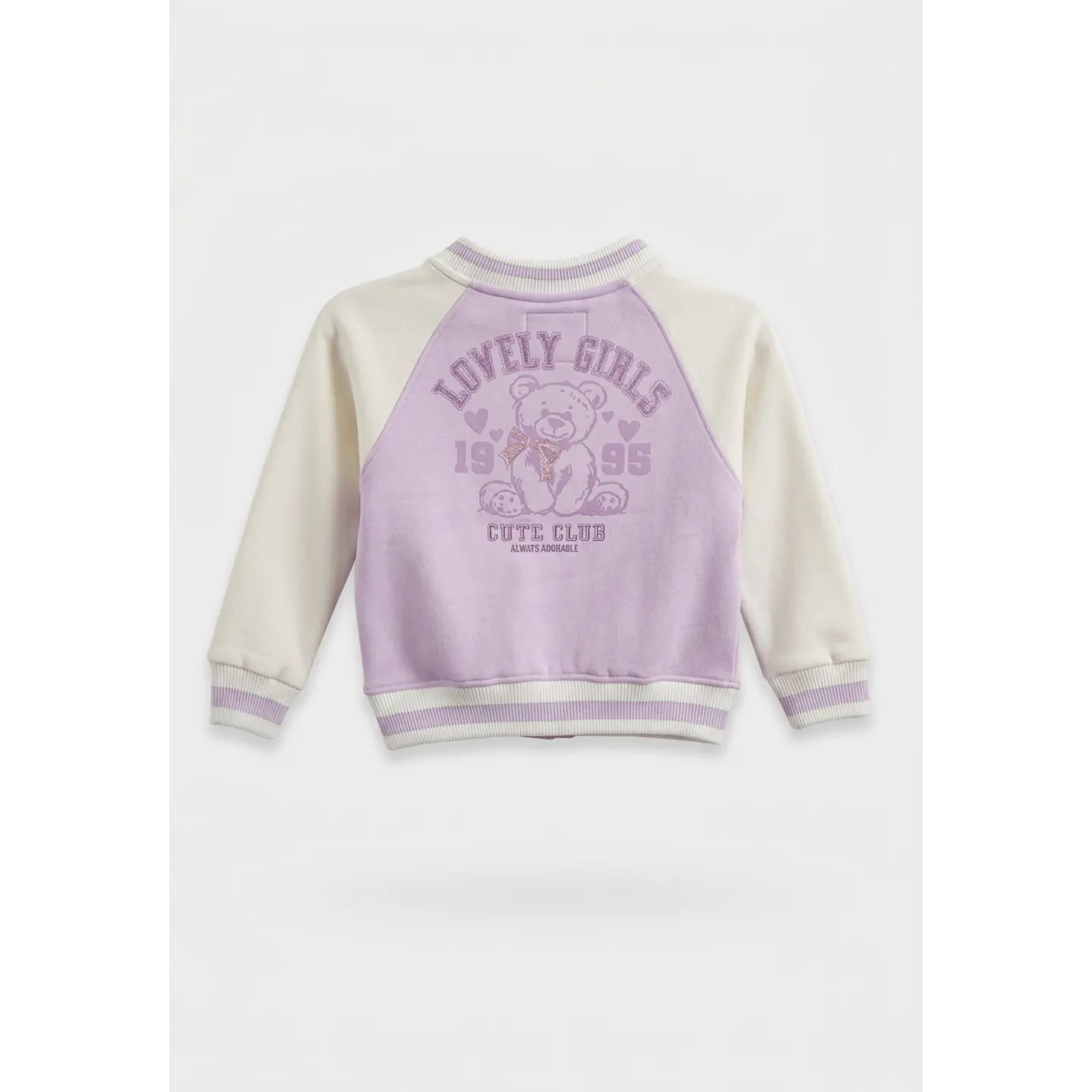 Chaqueta Oso Bomber Niña Lila 2
