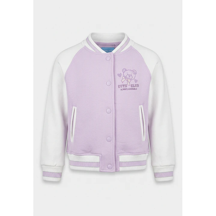 Chaqueta Oso Bomber Niña Lila 3